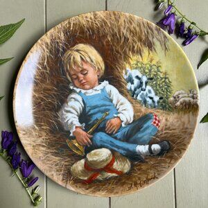 Little Boy Blue Mother Goose Collector Plate Reco John McClelland